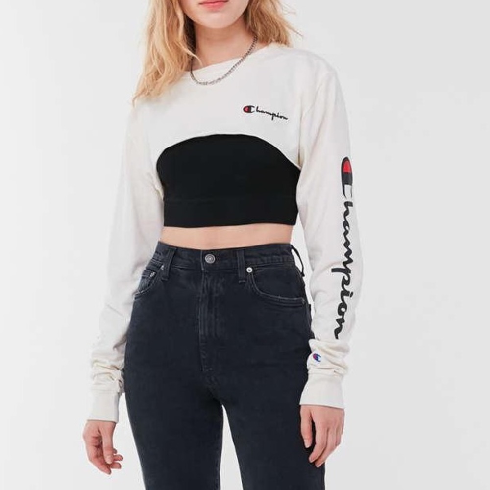 NWT Champion UO cutoff cropped shrug long sleeve